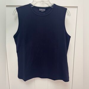 NWT Lands' End Women's Navy Blue Sleeveless Tee